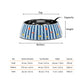 HUFT X Pinklay Strut In Stripes Printed Melamine Bowl With Steel Insert For Dog - Blue - Heads Up For Tails