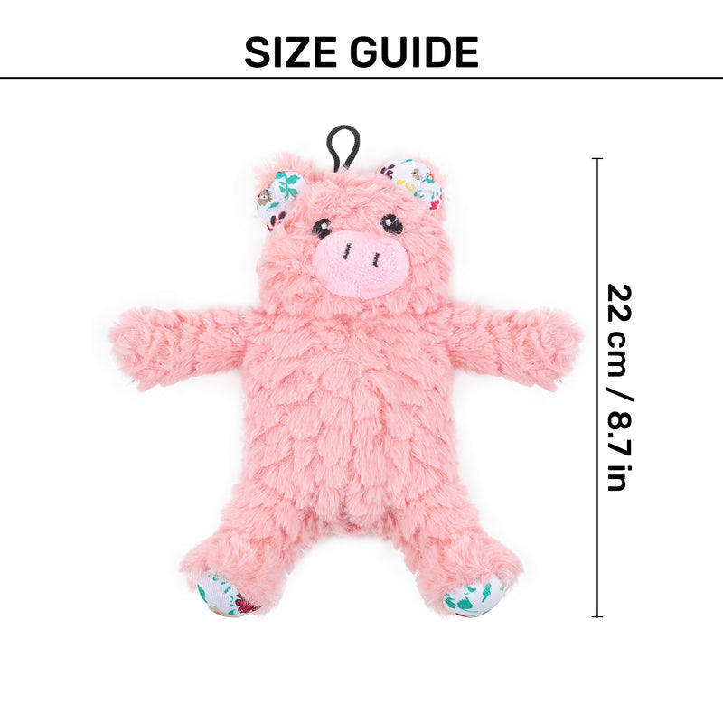 HUFT Precious Piggy Plush Toy For Dog - Pink - Heads Up For Tails