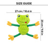 HUFT Mr Hopps Plush Toy For Dog - Green - Heads Up For Tails