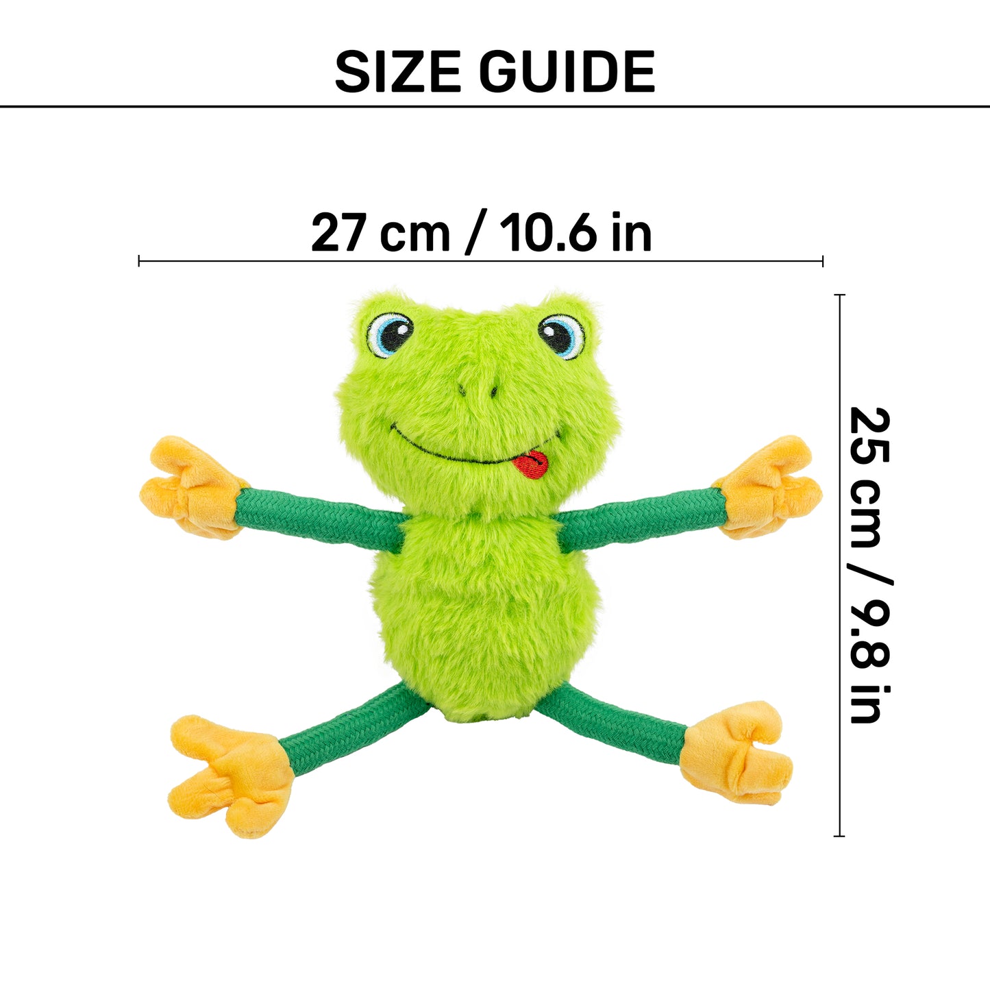 HUFT Mr Hopps Plush Toy For Dog - Green - Heads Up For Tails