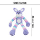 HUFT Bunny Long Legs Plush Toy For Dog - Multicolor - Heads Up For Tails