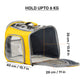 HUFT Triptails Bag Carrier For Dog & Cat - Yellow & Grey