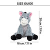 HUFT Donky Donk Plush Toy For Dog - Grey - Heads Up For Tails