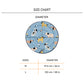 HUFT Bark & Bloom Round Mat For Dog & Cat - Blue - Heads Up For Tails