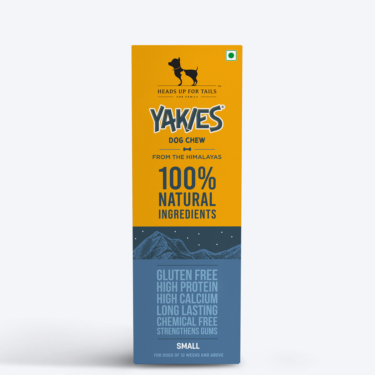 HUFT Yakies Vegetarian Natural Chew Bone, Calcium Source, High Protein, Gluten-Free