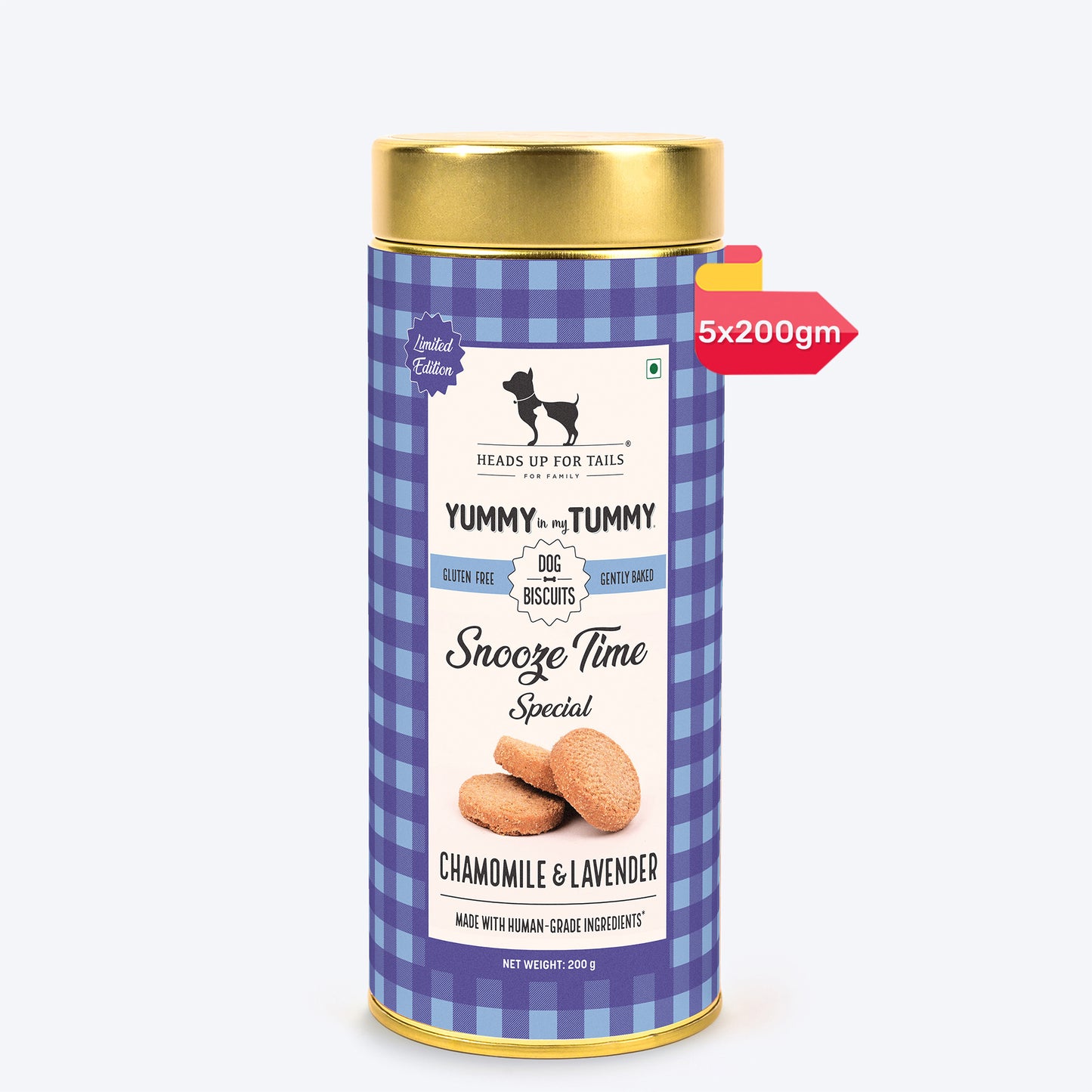 HUFT YIMT Snooze Time Special Chamomile & Lavender Dog Biscuits - 200 gm