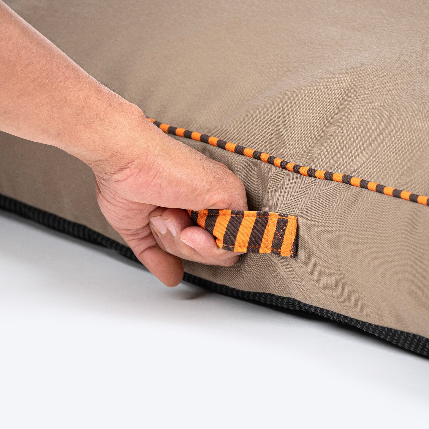 TLC Sandstone Flat Heaven Bed For Dog - Light Brown_07