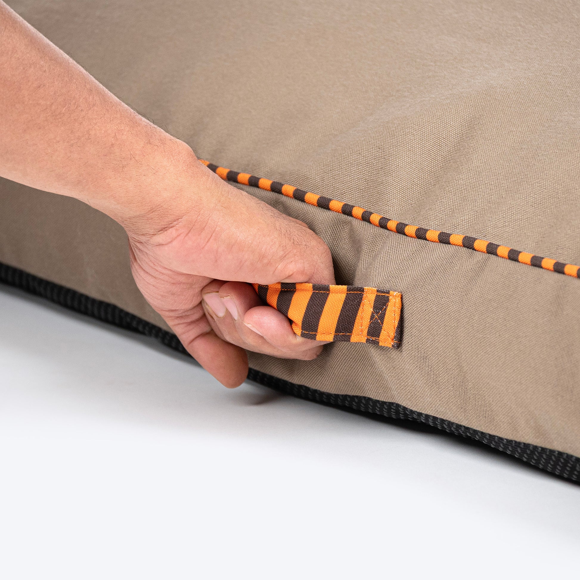 TLC Sandstone Flat Heaven Bed For Dog - Light Brown_07