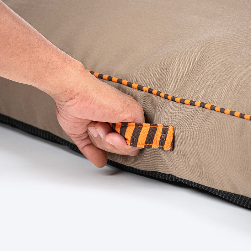TLC Sandstone Flat Heaven Bed For Dog - Light Brown_07