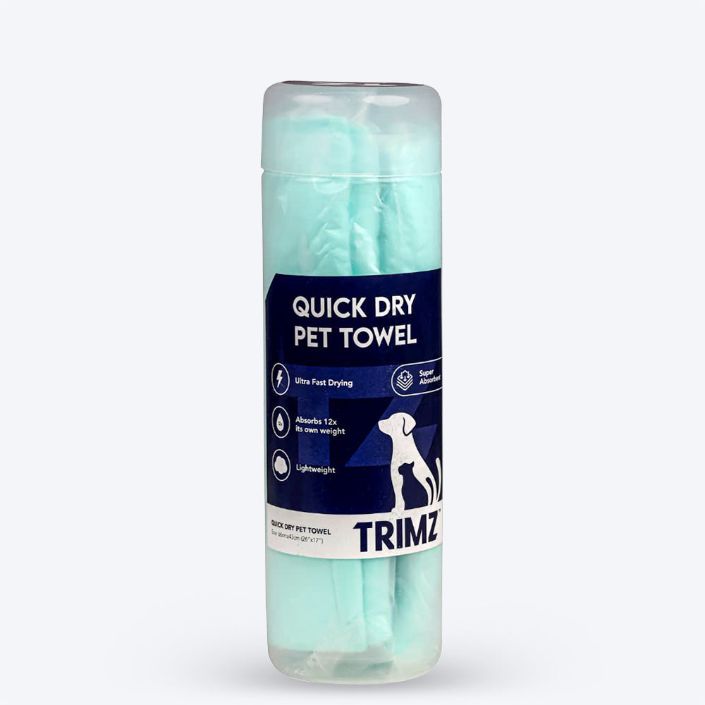 Trimz Quick Dry Absorption Pet Towel - Green