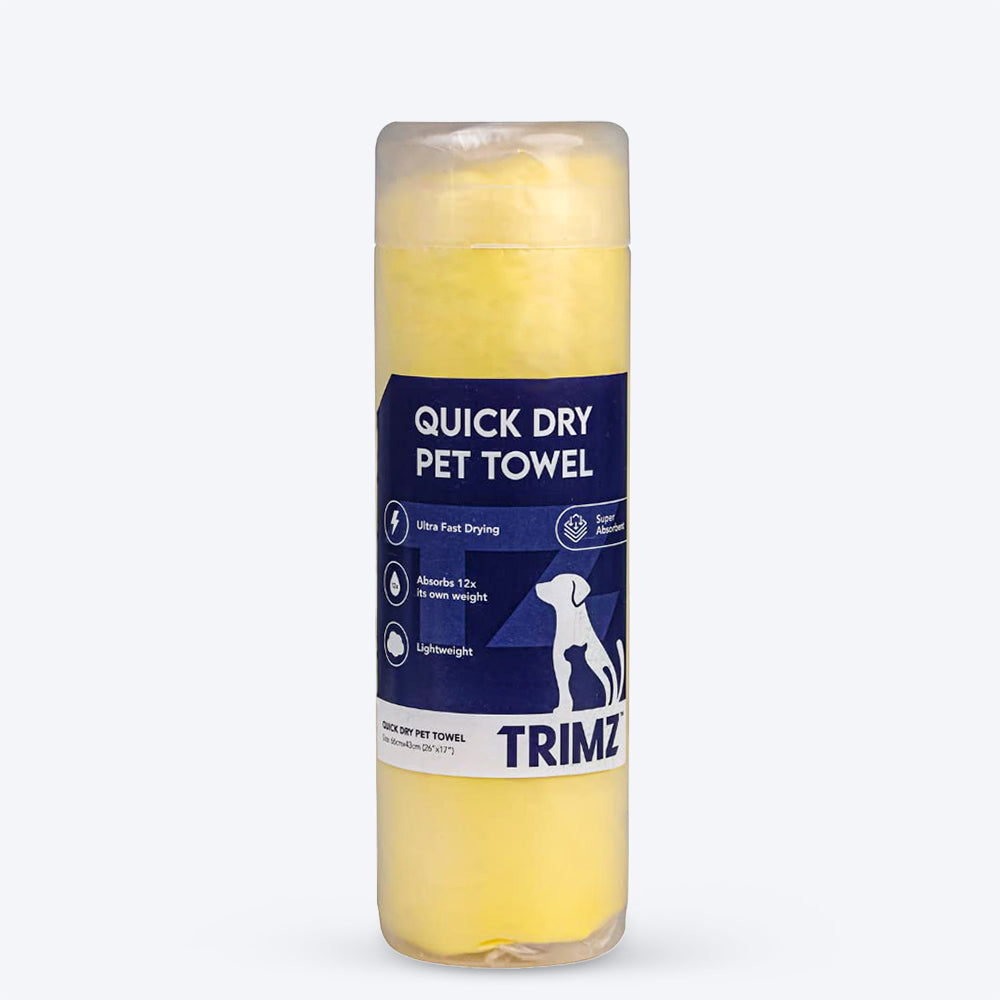 Trimz Quick Dry Absorption Pet Towel - Heads Up For Tails