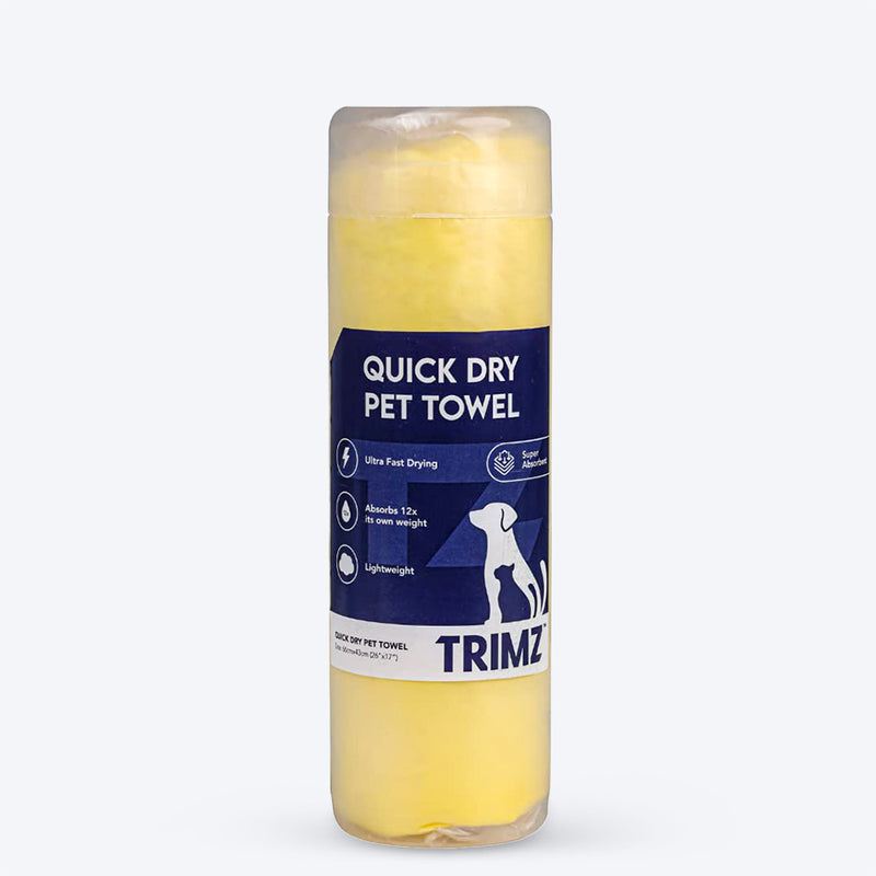 Trimz Quick Dry Absorption Pet Towel - Heads Up For Tails