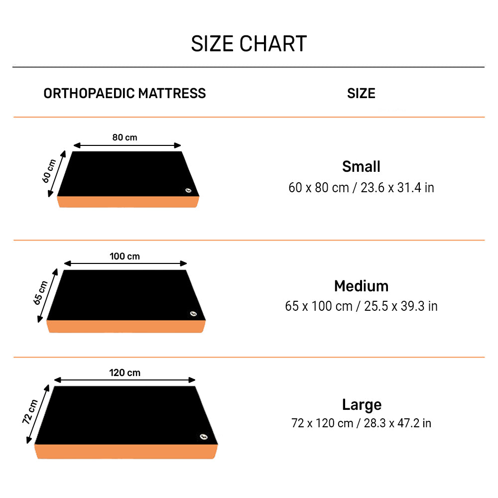 Trixie Bendson Vital Orthopaedic Mattress - Grey - Heads Up For Tails