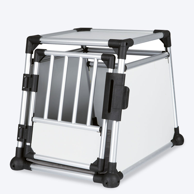 Trixie Silver Transport Box Aluminum For Dogs & Cats - Heads Up For Tails