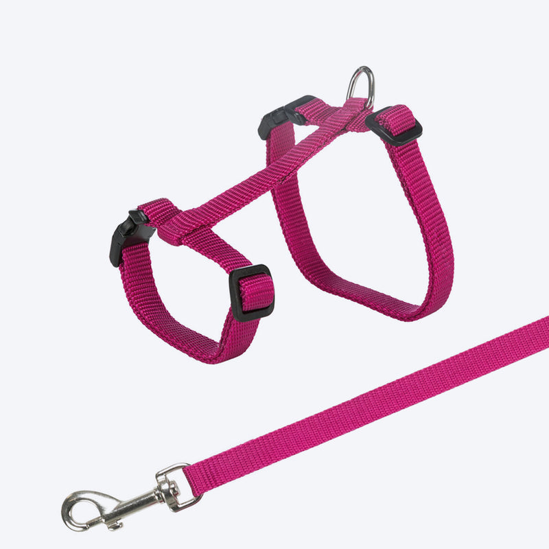 Trixie Cat Harness with Leash - (34 x 57 cm) - Assorted - Heads Up For Tails