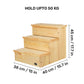 Trixie Pinewood Pet Stairs - Heads Up For Tails