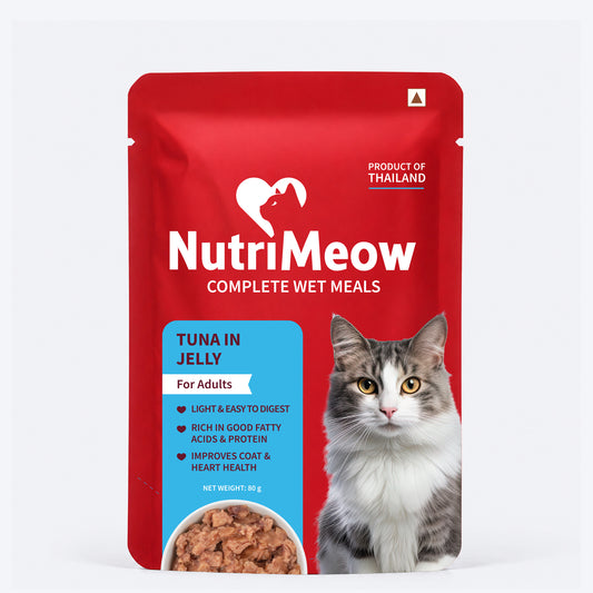 NutriMeow Tuna In Jelly Wet Food For Adult Cat - 80 gm