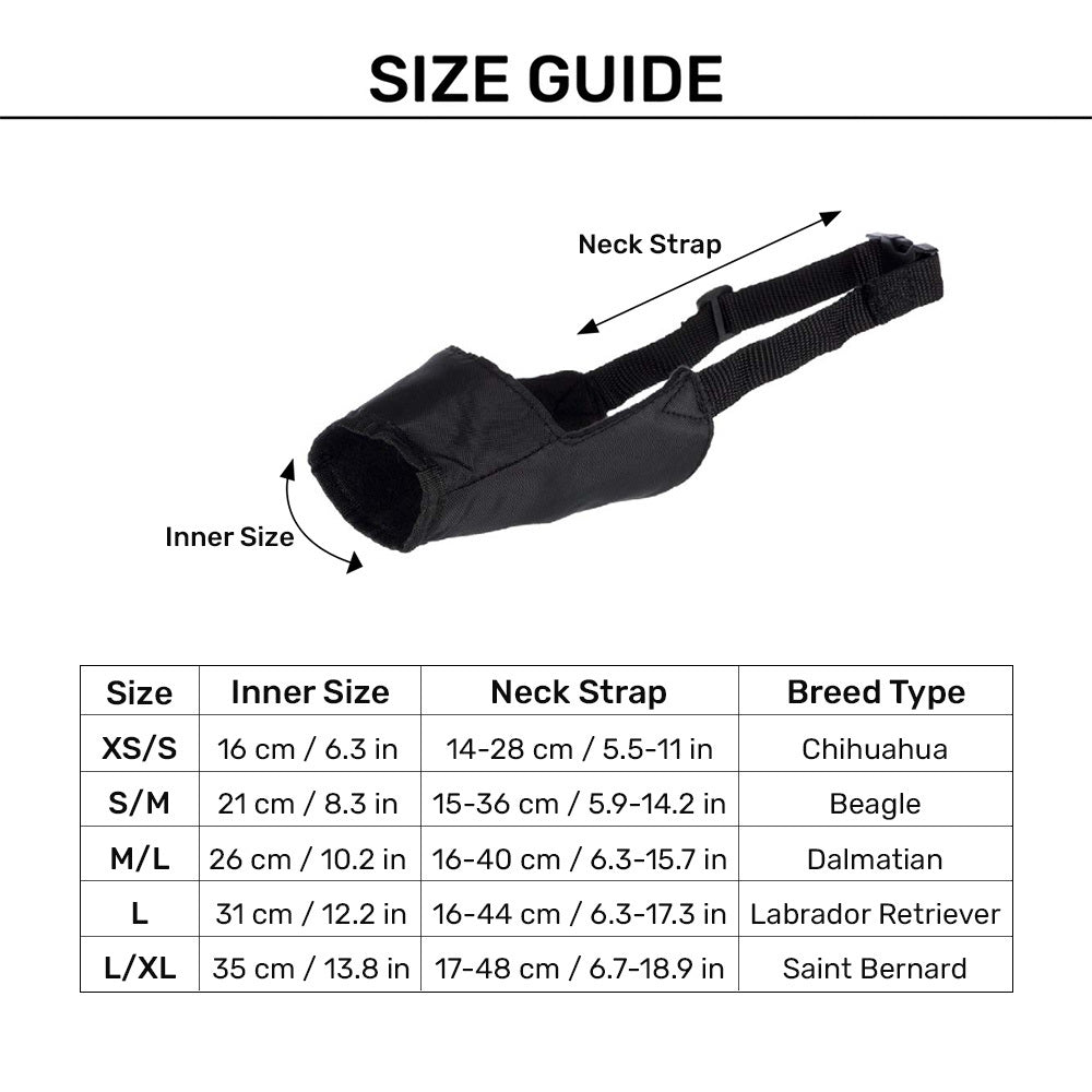 Trixie Polyester Muzzle for Dogs - Heads Up For Tails