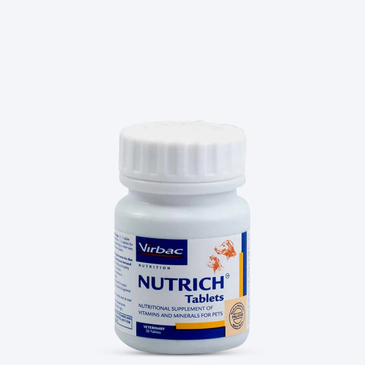 Virbac Nutrich Vitamin and Mineral Supplement for Dogs and Cats - 30 Tabs_01