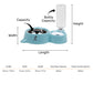 TLC Water Dispenser With Food Feeder Bowl For Cat & Small Dog - Blue