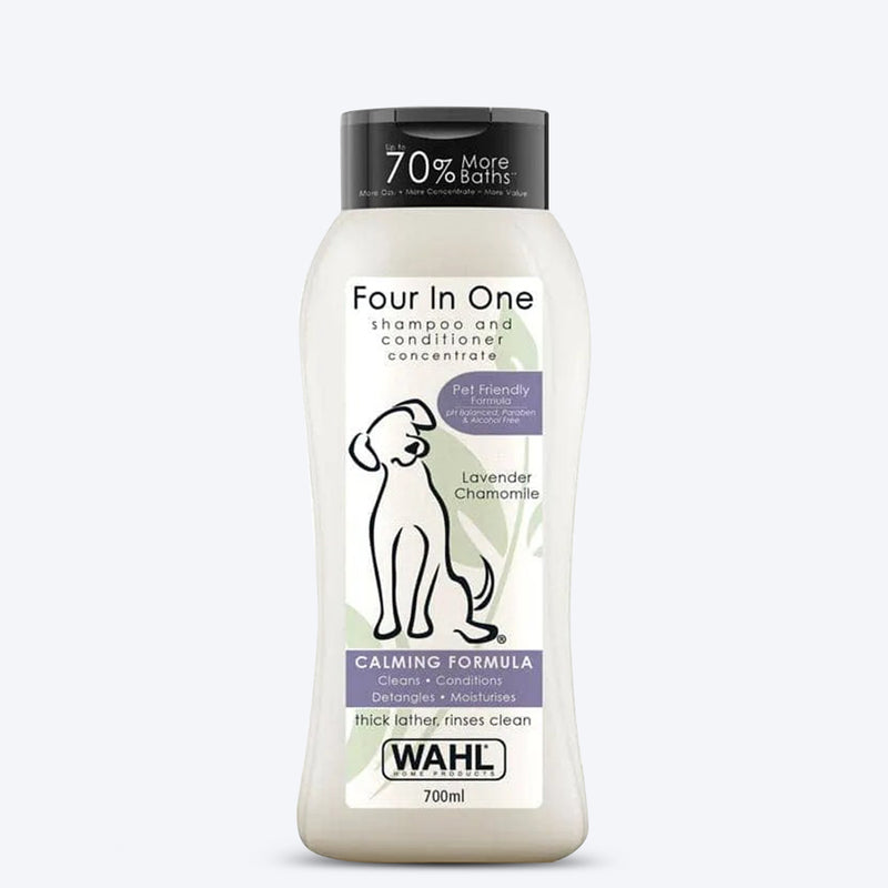 WAHL Four In One Dog Shampoo & Conditioner - Lavender Chamomile - 700 ml - Heads Up For Tails