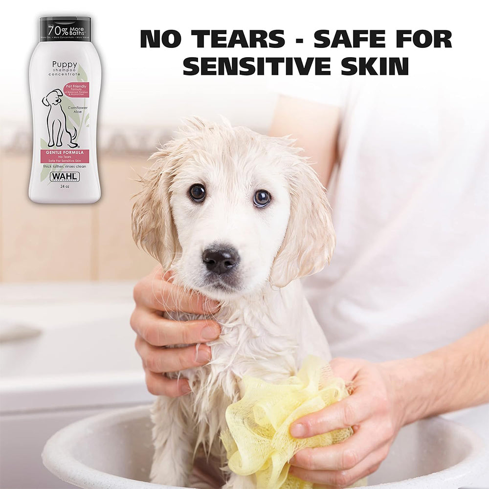 WAHL Puppy Shampoo - Cornflower Aloe - 709 ml - Heads Up For Tails
