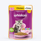 Whiskas Chicken in Gravy (2-12 Months) Wet Food For Junior Kitten - 80 gm Packs_01