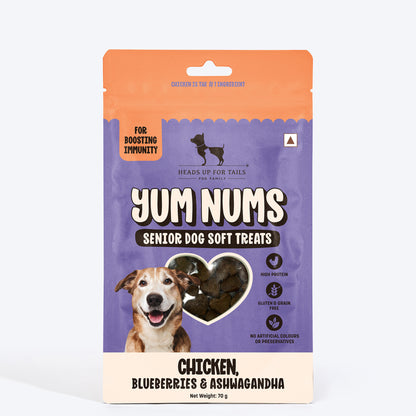 HUFT Yum Nums Chicken, Blueberries & Ashwagandha Soft Treat For Senior Dog - 70 gm_03