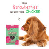 HUFT Yum Nums Soft & Chewy Sticks Strawberry with Real Chicken Treat For Dogs - 70 g - Heads Up For Tails