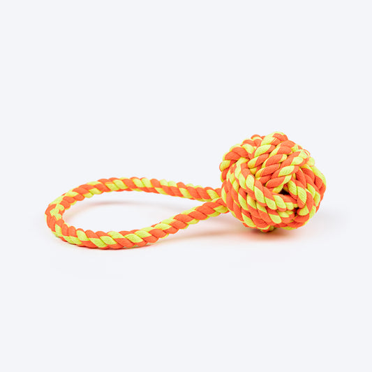 HUFT Tuggables Rope Toy For Dog - Yellow & Orange