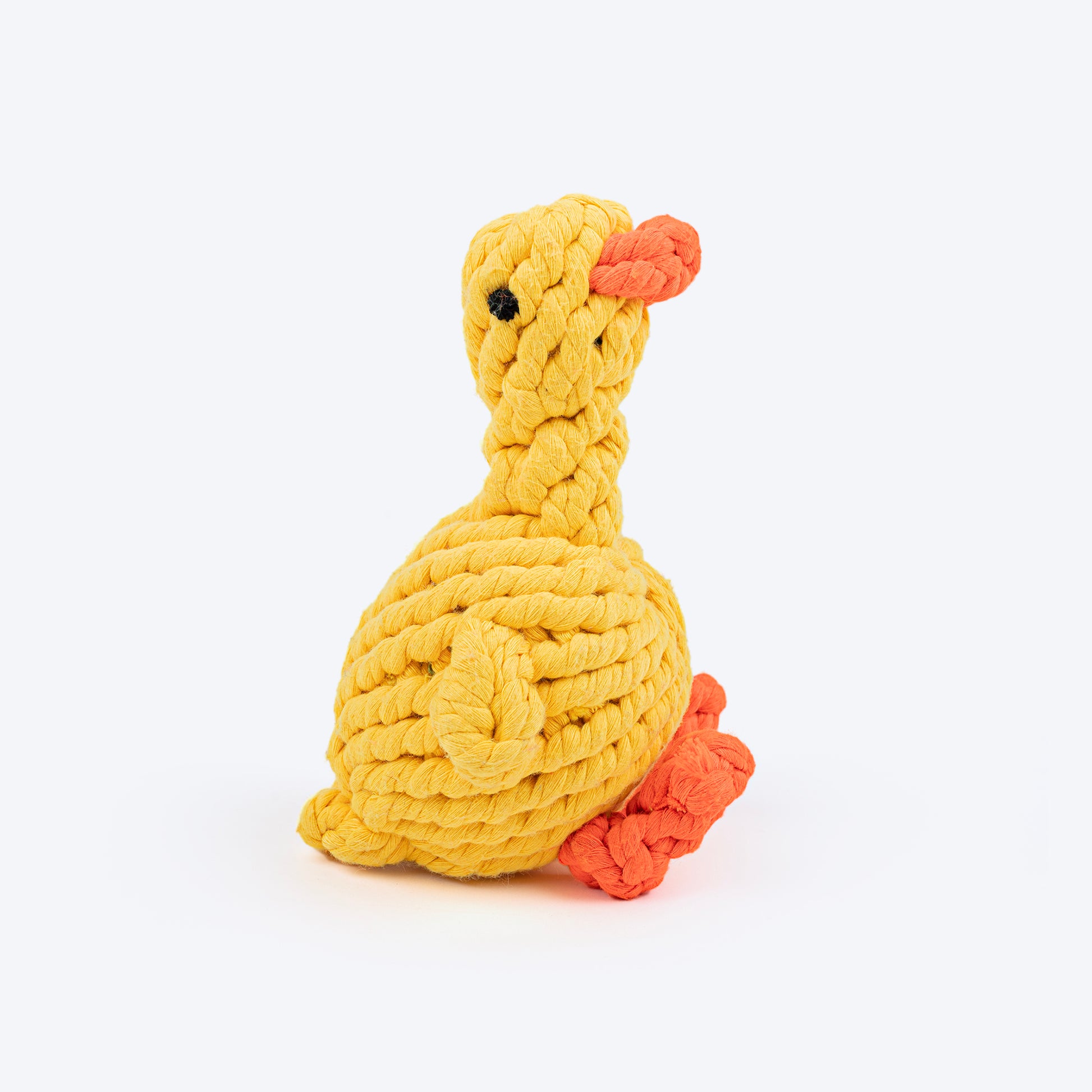 HUFT Tuggables Duck Rope Toy For Dog - Yellow - Heads Up For Tails