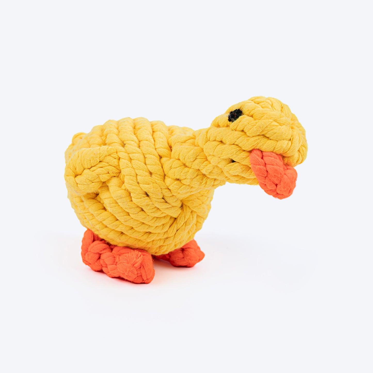 HUFT Tuggables Duck Rope Toy For Dog - Yellow - Heads Up For Tails
