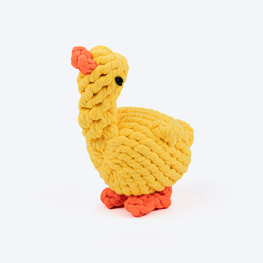 HUFT Tuggables Duck Rope Toy For Dog - Yellow
