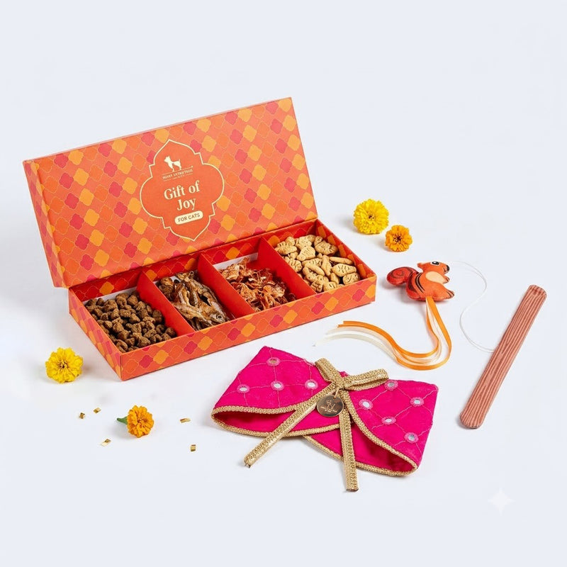 HUFT Gift of Joy Diwali Celebration Combo For Cats