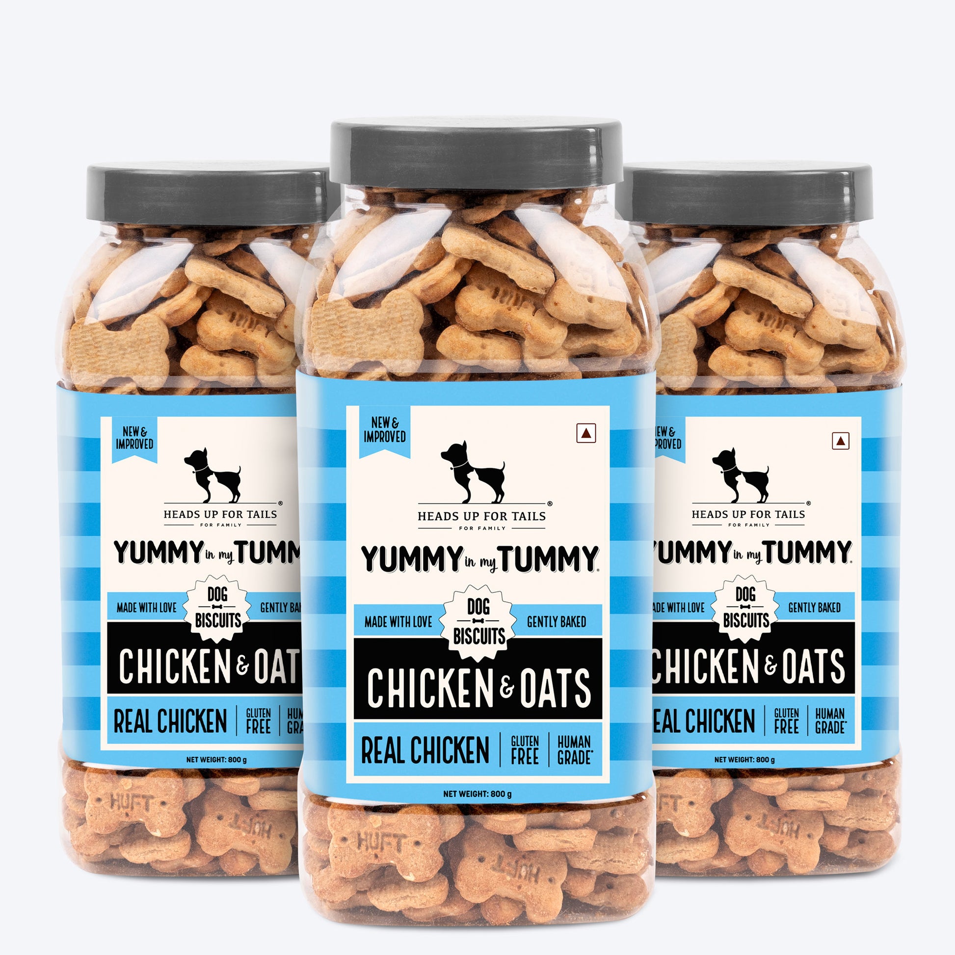 HUFT YIMT Chicken & Oats Gluten-Free Dog Biscuits - Heads Up For Tails