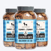 Heads Up for Tails Yummy in my Tummy Chicken & Oats dog biscuits, gluten-free, 320g, in a multi-pack jar