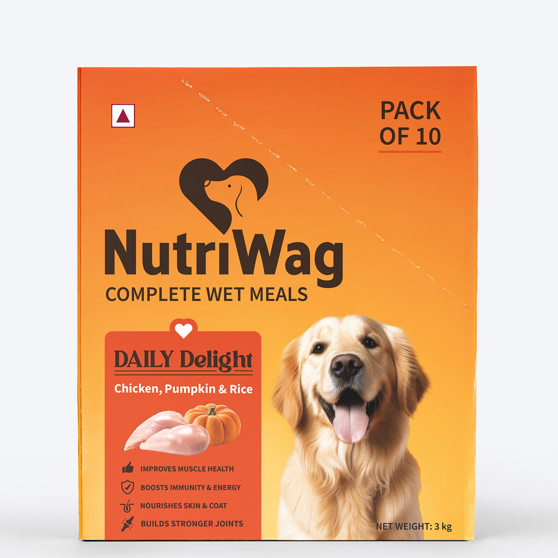 NutriWag Complete Wet Meals With Chicken, Rice & Pumpkin For Dog - 300g - Heads Up For Tails