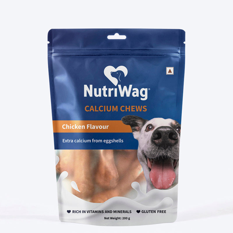 NutriWag Chicken Calcium Chew Bones Treats For Dog - Heads Up For Tails