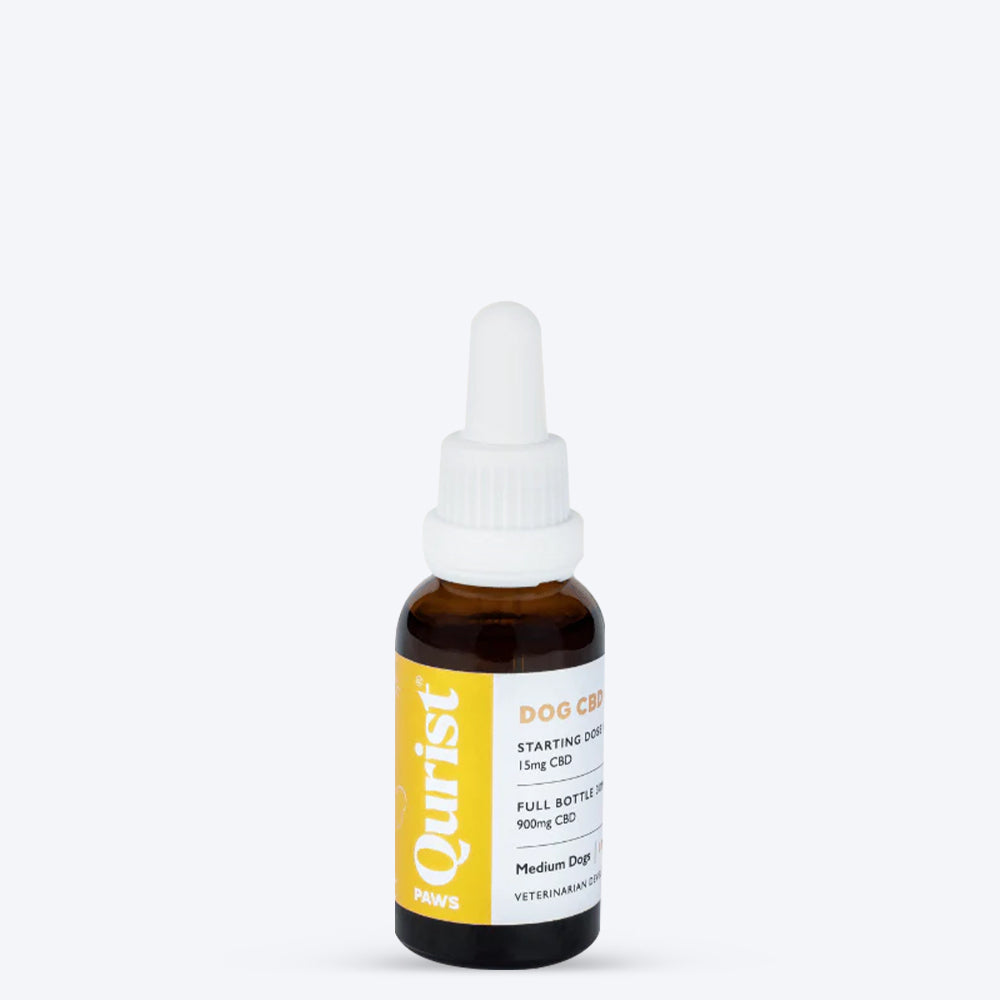 Qurist CBD Oil For Medium Dog (10-25 kg) - 900 mg - 30 ml - Heads Up For Tails