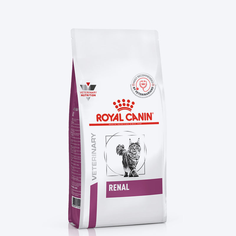 Royal Canin Veterinary Diet Renal Support Dry Food For Cat - 2 Kg - Heads Up For Tails