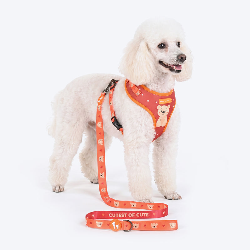 HUFT Teddy Adjustable Harness For Dog - Red