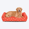 HUFT Sweethearts Lounger Bed For Dog - Red