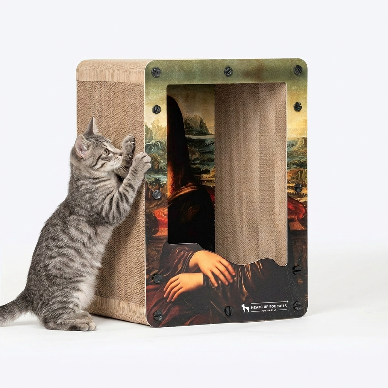 HUFT Mona Lisa Scratcher For Cat - Multicolor