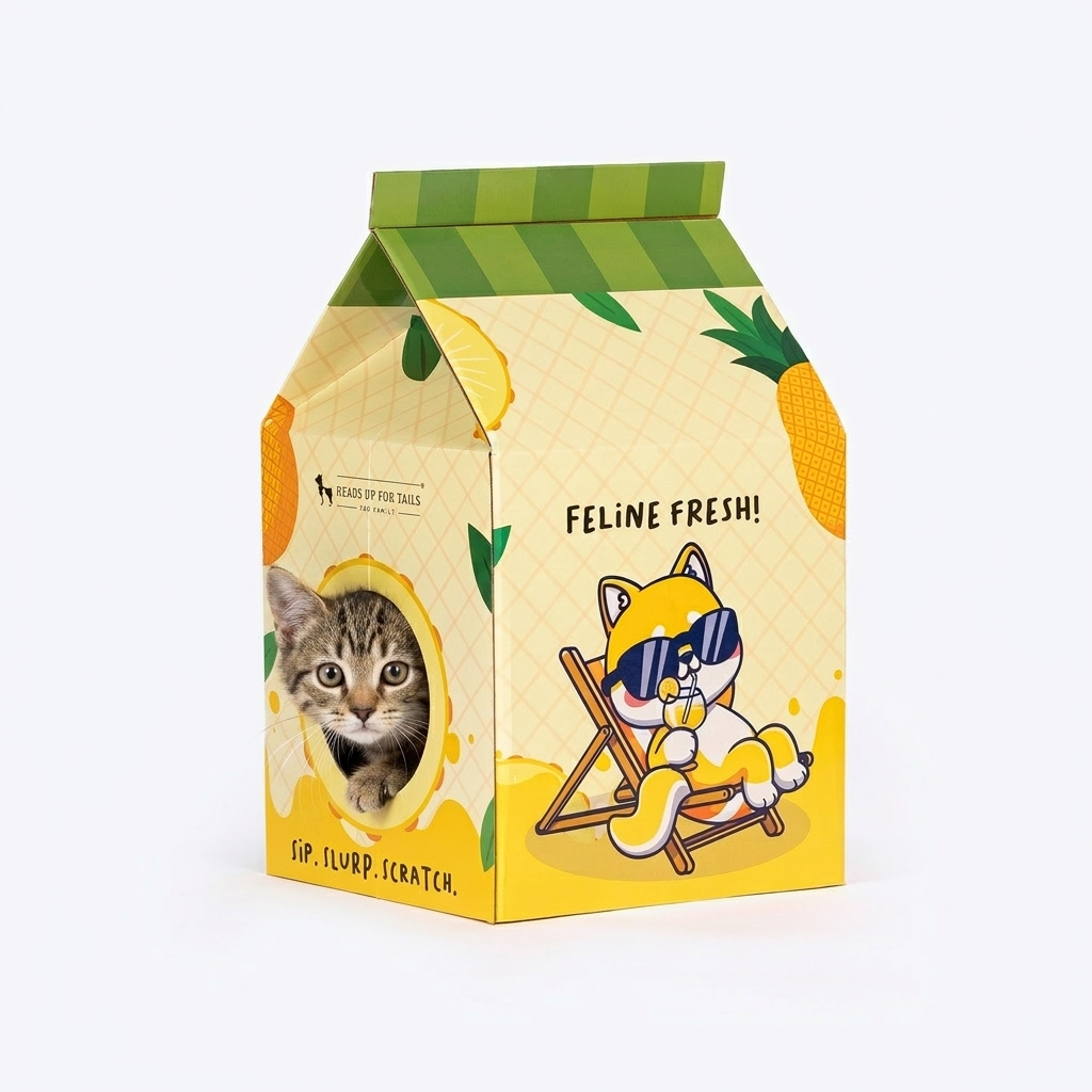 HUFT Kitty Carton Scratcher For Cat – Multicolor