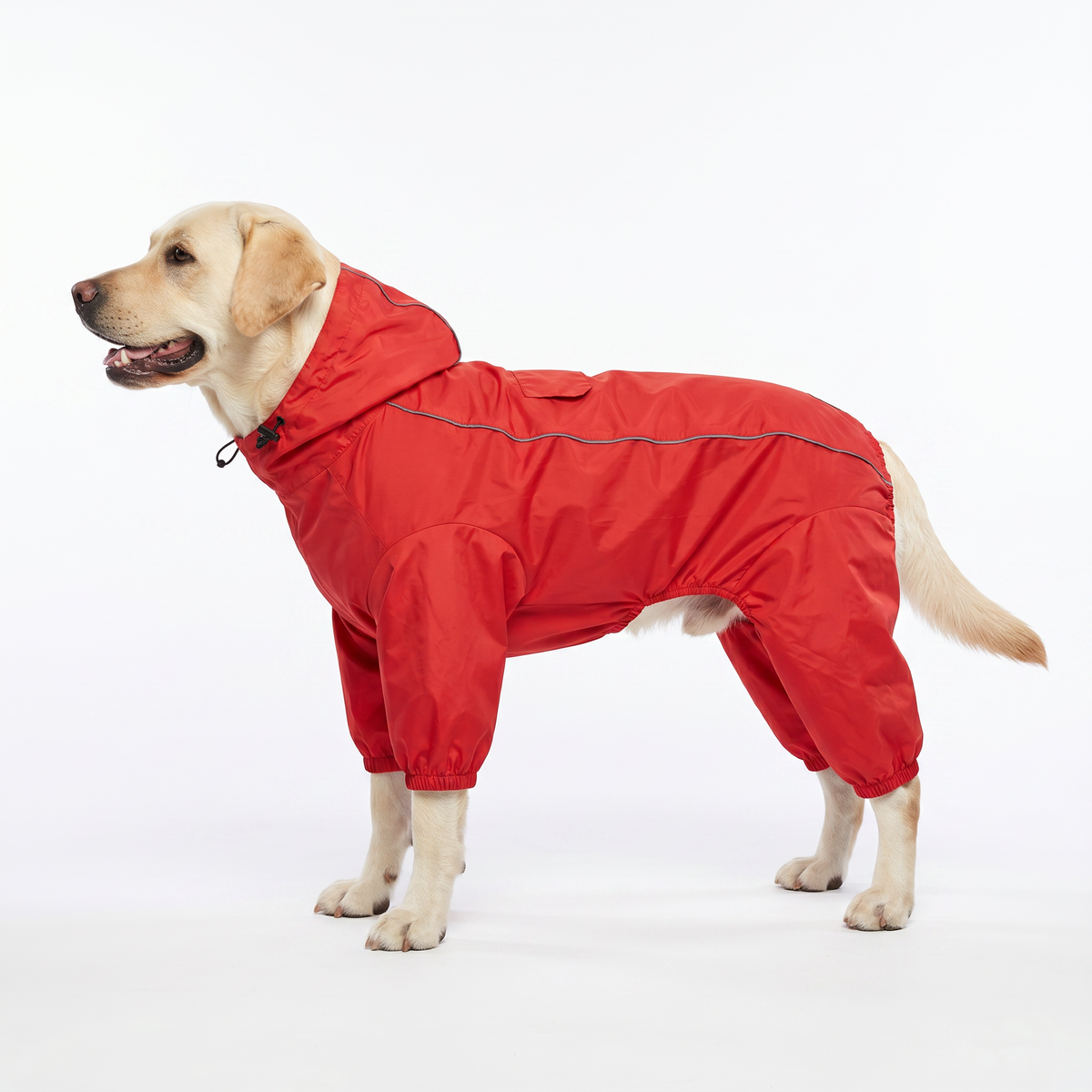 HUFT Puddle Jumper Full Coverage Raincoat For Dog - Red