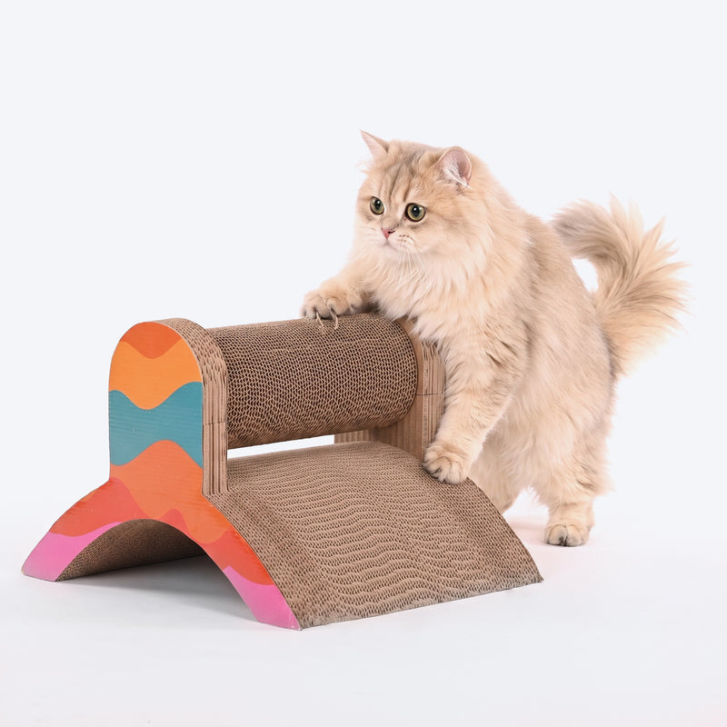 HUFT Scratch N’ Play Scratcher For Cat - Multicolor