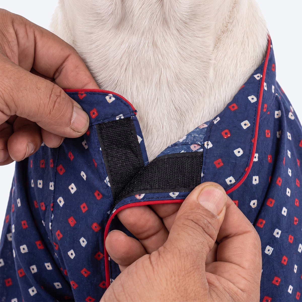 HUFT Bandhani Bloom Kurta For Dog - Blue