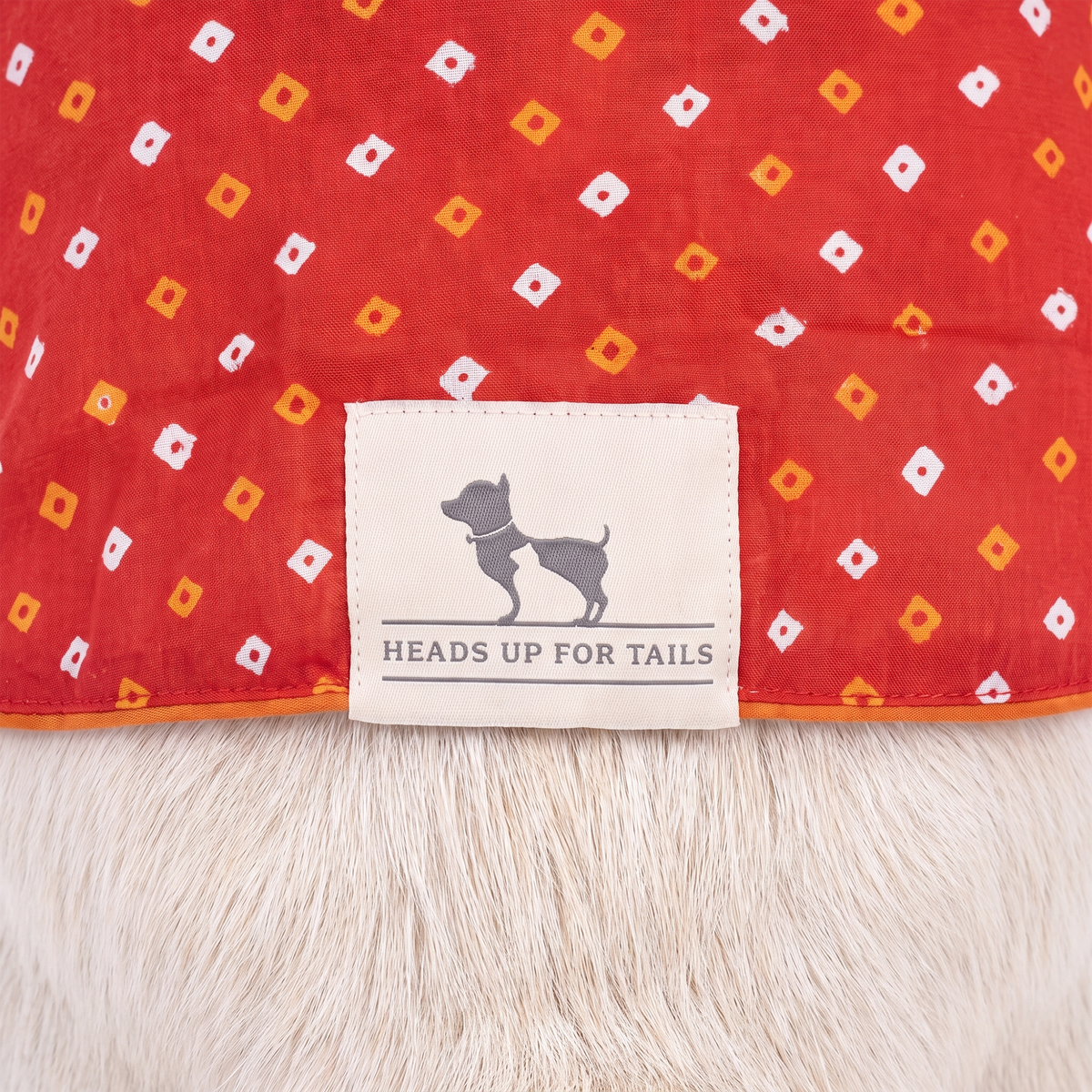 HUFT Bandhani Bloom Kurta For Dog - Red