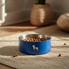 HUFT Quintessential Double Walled Bowl For Dog - Blue