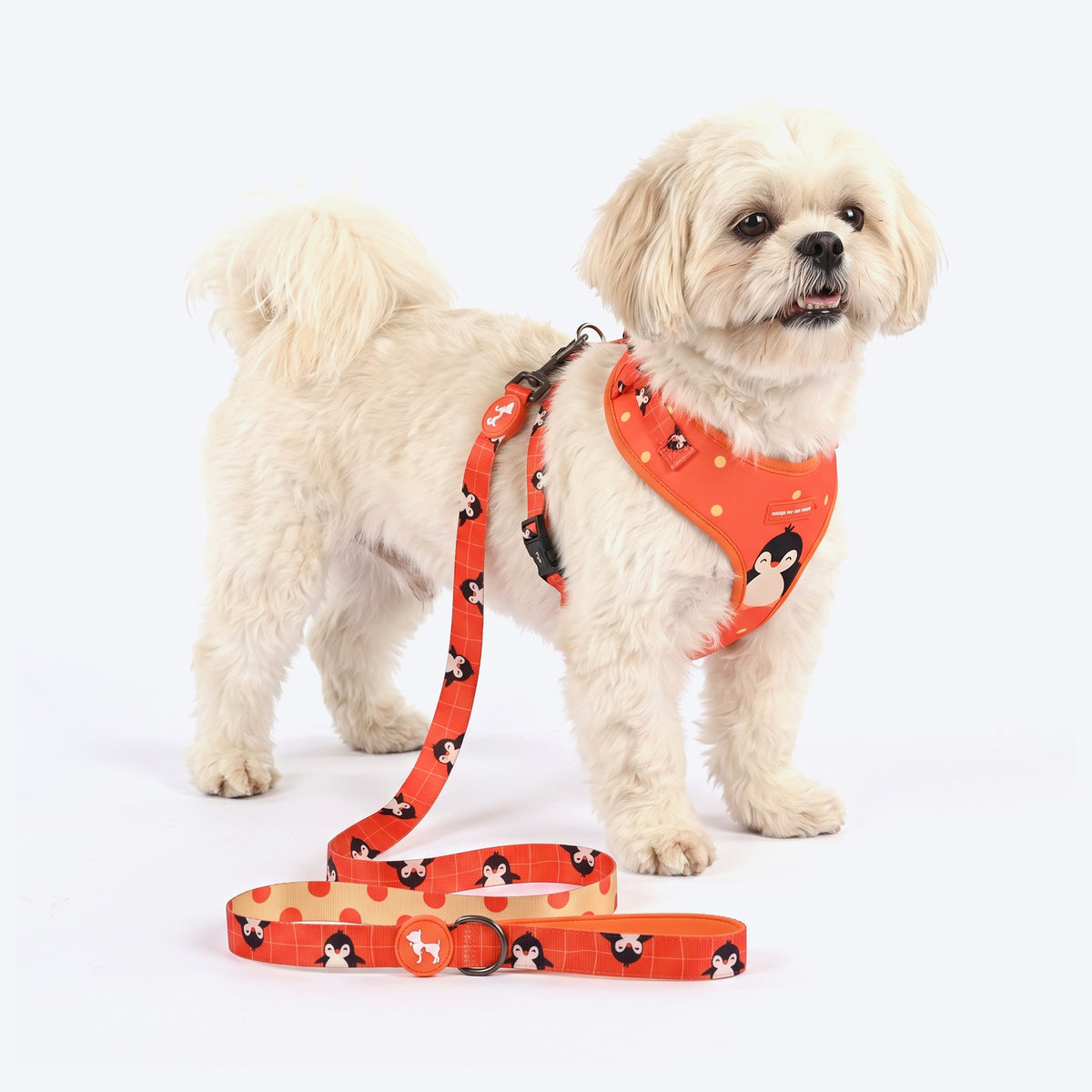 HUFT Peppy Penguin Adjustable Harness For Dog - Orange